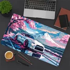 Mouse Pad Para Teclado e Mouse Ideal para Esports Carro Paisagem Acessório de Computador Presente Perfeito para Gamers