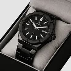 Relógio Masculino Octo Preto All Black 42mm Pulseira Aço Inox Vanglore Legacy
