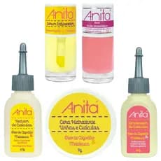 Anita Kit 5 Produtos Linha Tratamento Unhas Algodão E Melaleuca