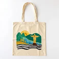 Sacola De Praia Ecobag Rio De Janeiro Ecológica Algodão Cru
