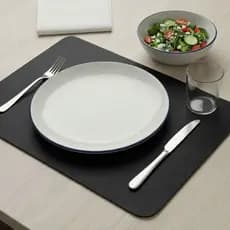 Kit 2, 4, 6 ou 8 Jogo Americano Tapete De Mesa Posta Redondo Design Elegante Impermeável Couro Ecológico