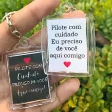 Chaveiro Dirija/Pilote com Cuidado