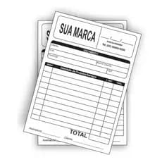 4 Blocos De Pedido/orçamento Personalizado 14x10 - 200 Fls
