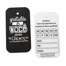 Etiquetas tag fofa para roupa a pronta entrega