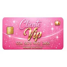Cartão Fidelidade Cliente VIP Rosa Luxo | Cartela  Elegante Rosa Modelo Exclusivo | Ideal Para Lash, Nails e Estética
