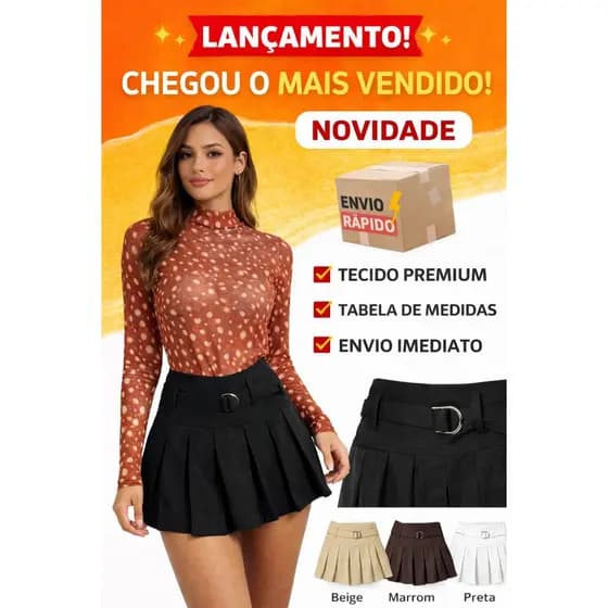 Body Tule Estampa Bambi  Gola Alta Transparente Manga Longa EstampadoTendência Moda Blogueira