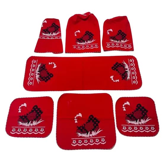 Jogo De Cozinha Estampados Utensílios 07 Peças Imperdível