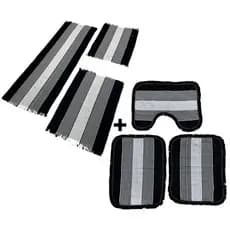 Jogo Decorativo 02 Kit Tapete Cozinha E Banheiro 3 Peças Direto Do Fabricante