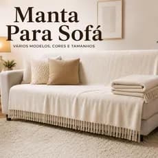 Manta Para Sofá Gigante Super King 4,00M x 1,80M / 3,00M x 1,80 / 2,40 x 1,80 / 2,10 x 1,20 Tipo Capa Decorativa Premium