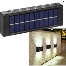 Arandela Solar Spot Luminaria Parede Led Escada Garagem Decoraçao Varanda Jardim Quintal Iluminaçao