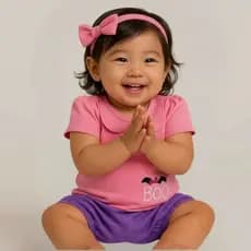 Vestido bebê menina infantil fantasia da Boo Monstro S/A
