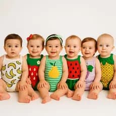 Body de frutas para bebe fantasia infantil introdução alimentar