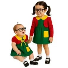 Vestido da Chiquinha Infantil para Bebê Menina Fantasia
