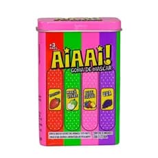 Goma De Mascar Chiclete Aiaai Lata Com 18 Goma Kids Zone