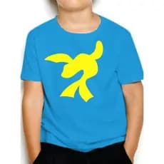 Camiseta Infantil Super Foca Lucas Neto 100% Algodão Azul
