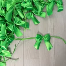 Laços lacinhos Nº5 (22mm) verde com amarração decorativos artesanais lembranças mimos