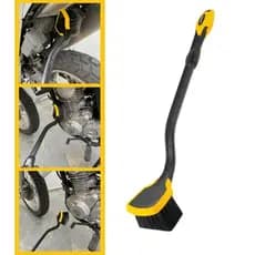 Kit Escova Para Limpeza Automotiva Caixa De Rodas Carro Moto Caminhão Cabo Longo Cerdas Macia Vonder