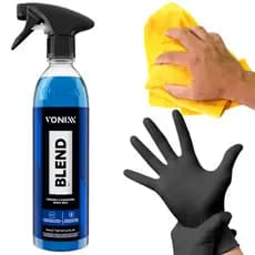 Kit Cera Automotiva Blend Vonixx Cera Carnaúba Cristalizador Pintura 500ml Toalha Zacs
