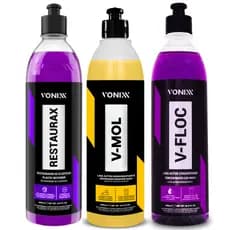 Kit Da Vonixx Lavagem Automotiva Restaurax V Floc V Mol 500ml