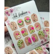 12 Adesivos Artesanais Para Unhas, 100% Feito A Mão, Pedrarias, Joias, Strass, Pingentes