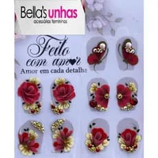 260 Adesivos Artesanais para Unhas , Pedrarias, strass adesivos artesanais para unhas