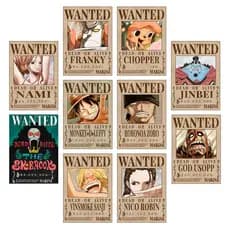 Placas Decorativas One Piec Procurados Wanted MDF Premium Decoração de Ambiente Anime 20x30cm