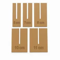 Kit 5 Gabaritos para fazer laços de fita em MDF
