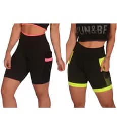 kit 2 Short Fitness academia B03 B04