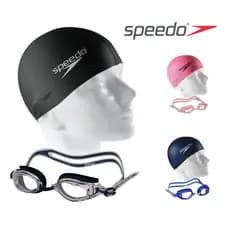Óculos de Natação Speedo + Touca de Silicone Impermeável Hidroginástica Original