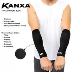 Manguito Curto Proteção Braço Vôlei Basquete Futebol Triathlon Corrida Ciclismo Original Kanxa