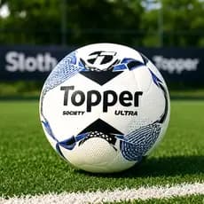 Bola de Futebol Society Topper Ultra Colagem Dupla Oficial