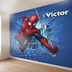 Papel de Parede Homem Aranha 3D m² para Quarto Infantil Adesivo