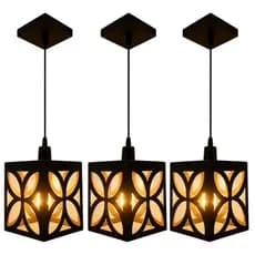 Pendente Decorativo Moderno Design Vazado Iluminação Charmosa kit 3