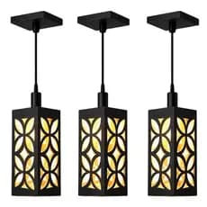 Pendente Decorativo Moderno Design Vazado Iluminação Charmosa 30x12 Kit 3