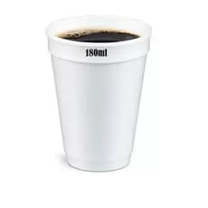 100 Copo Isopor descartável para bebidas quentes Café Leite Chá Chocolate 180ml