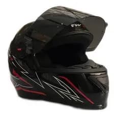 Capacete Fw3 Gt Com Viseira Fumê Narigueira Inmetro Fechado