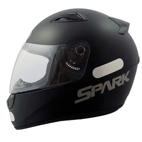 CAPACETE FECHADO NEW SPARK SOLID PRETO FOSCO