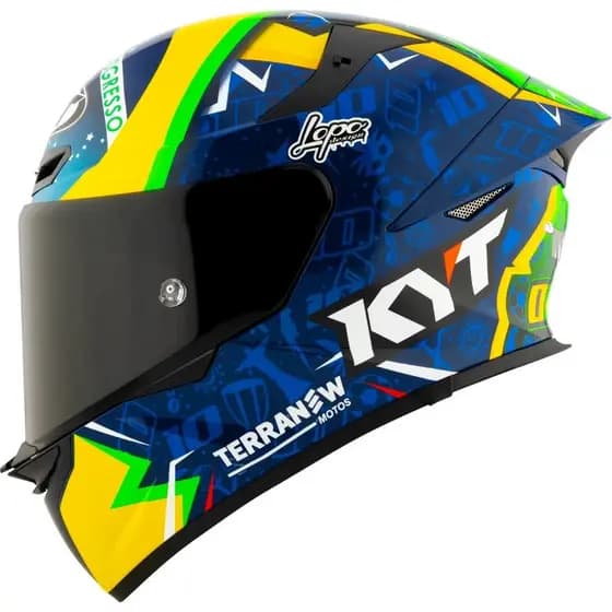 Capacete Moto Kyt Tt-revo Diogo Moreira Replica 2024 Brasil