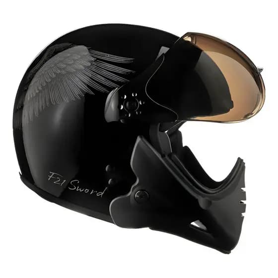 CAPACETE MOTO F21 SWORD GRAFITE ESPORTIVO LANÇAMENTO