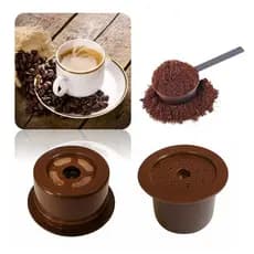 Kit 4 Cápsula Três Corações Recarregável Reutilizável Com Colher