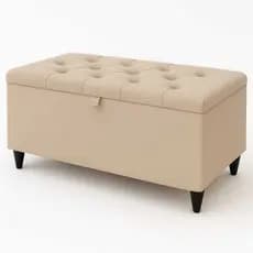 Puff Baú Captone Veludo Suede Pé de Cama Porta Objetos Brinquedos Sapatos Casa Decoração Promoção