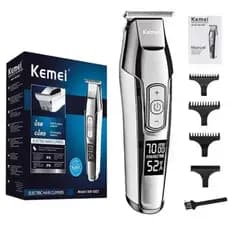 Aparador De Pelo Kemei Km-5027 Prata 100V/240V