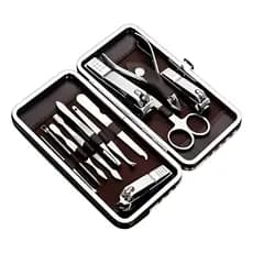 Conjunto De Manicure De Aço Inoxidável De 12 Peças