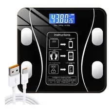 Balança Usb Digital Bioimpedância Corporal 180kg Bluetooth Bd2123_usb