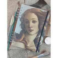 Caderno Sketchbook - O nascimento de Vênus - Capa Dura 15x21,5 cm - 100 pág. 180g - Miolo Liso