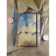 Caderno Sketchbook - A criação de Adão - Desenho Diário Anotações capa dura 15x21,5 cm 100 páginas - 180g