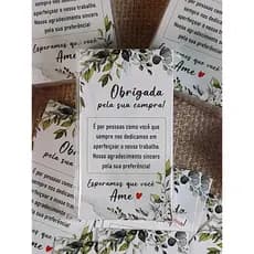 Cartão de Agradecimento 06 - Aquarela - Pacote 50 un.