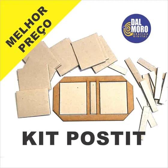 Kit capa Post Bloco Anotações Post - 100 capas 4,5x5,5cm  + 50 lombadas 5,5x1cm  Opção: COM ou SEM Gabarito