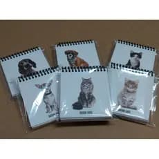 Caderno de Anotações 100 folhas Fofo Pet Rascunho Bichinhos Anotação Bloquinho Caderneta / Diários de Espiral de PU/Artigos de Escritório/Planner/Material Escolar/Presentes