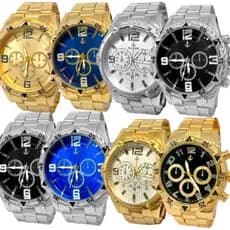 Kit de 2/3/4  Relógio Masculino  Relogio Pulseira Em Aço Relogio Dourado Relógio Prata de Pulso original Top